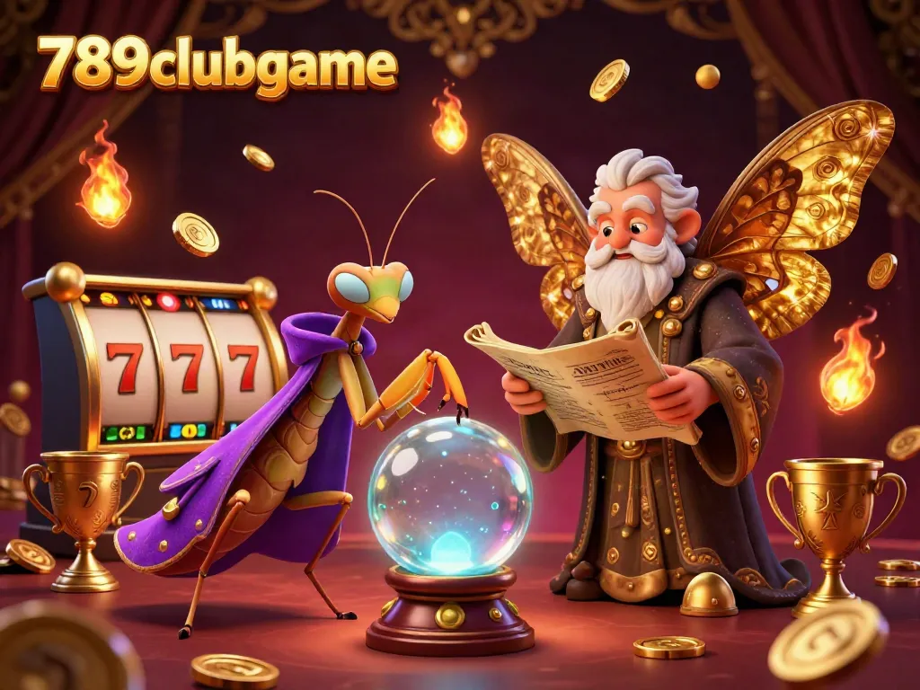 Experience the thrill with 789clubgame in this vibrant 3D casino scene packed with exciting slot elements.