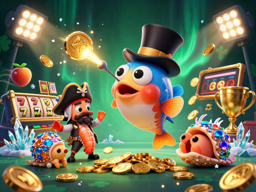 Win big with sunwin 20 in a vibrant 3D casino illustration featuring animated characters and gambling elements.
