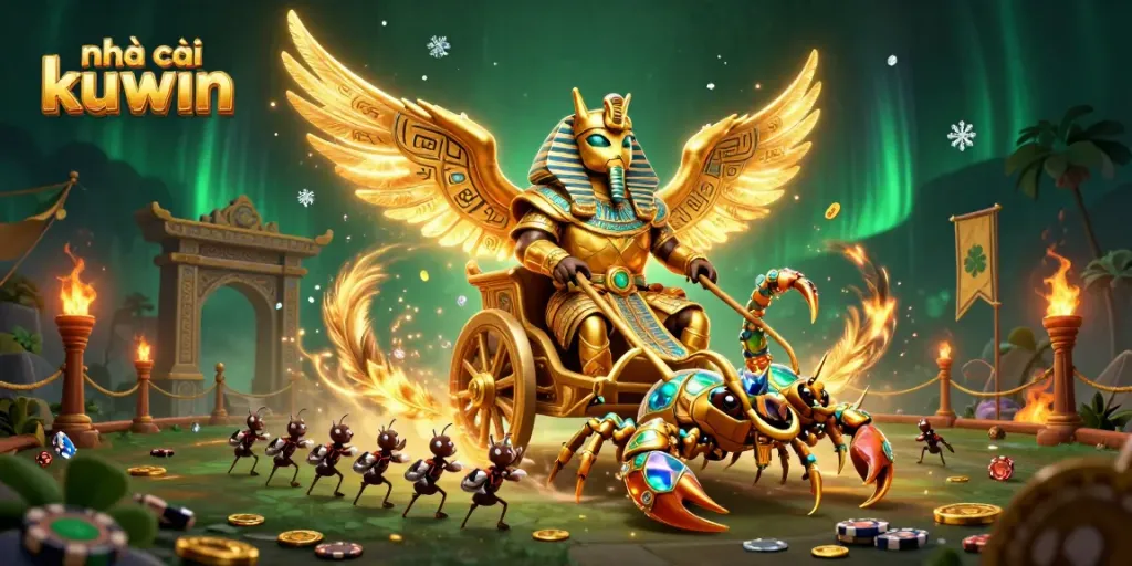 Experience thrilling games at nhà cái kuwin with golden scarab and dynamic atmosphere